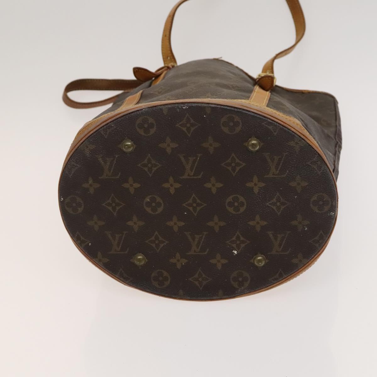 LOUIS VUITTON Monogram Bucket GM Shoulder Bag M42236 LV Auth 117873
