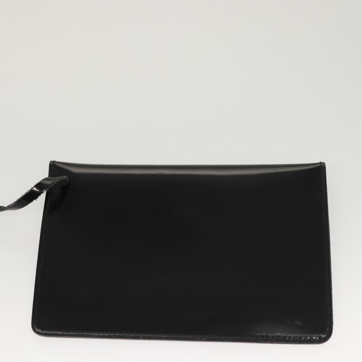 Salvatore Ferragamo Hand Bag Patent leather Black Auth 117886