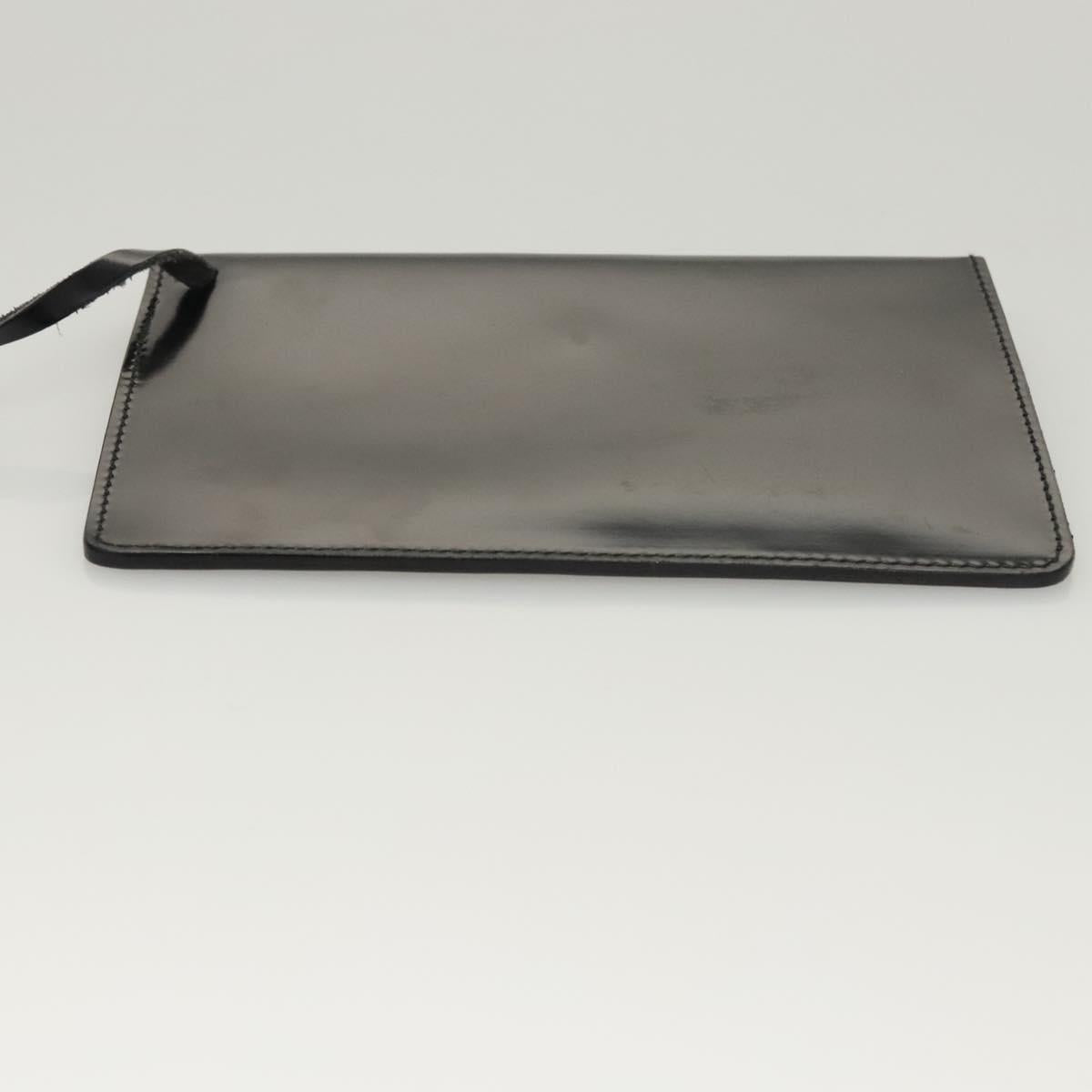 Salvatore Ferragamo Hand Bag Patent leather Black Auth 117886