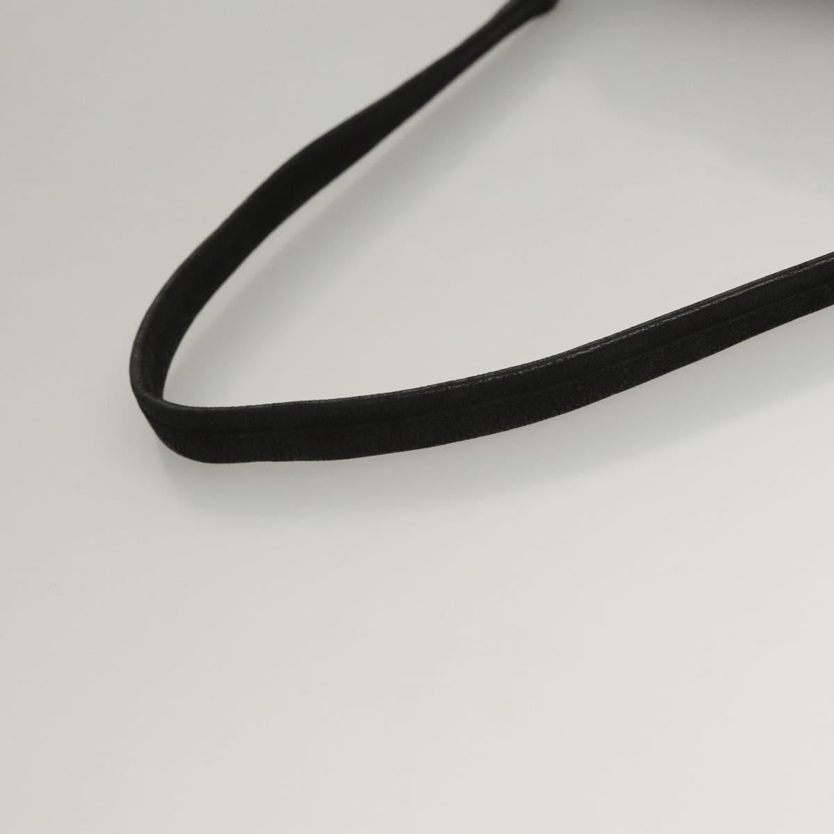 PRADA Shoulder Bag Leather Black Auth 117887