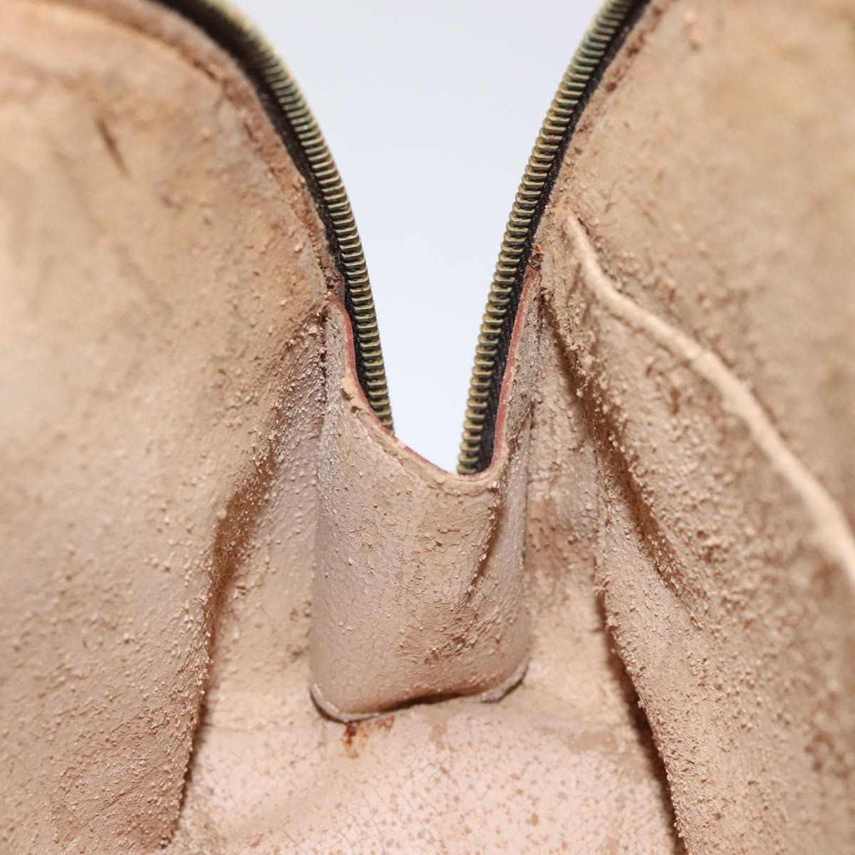 LOUIS VUITTON Monogram Trousse Demi Ronde Cosmetic Pouch M47520 LV Auth 117909