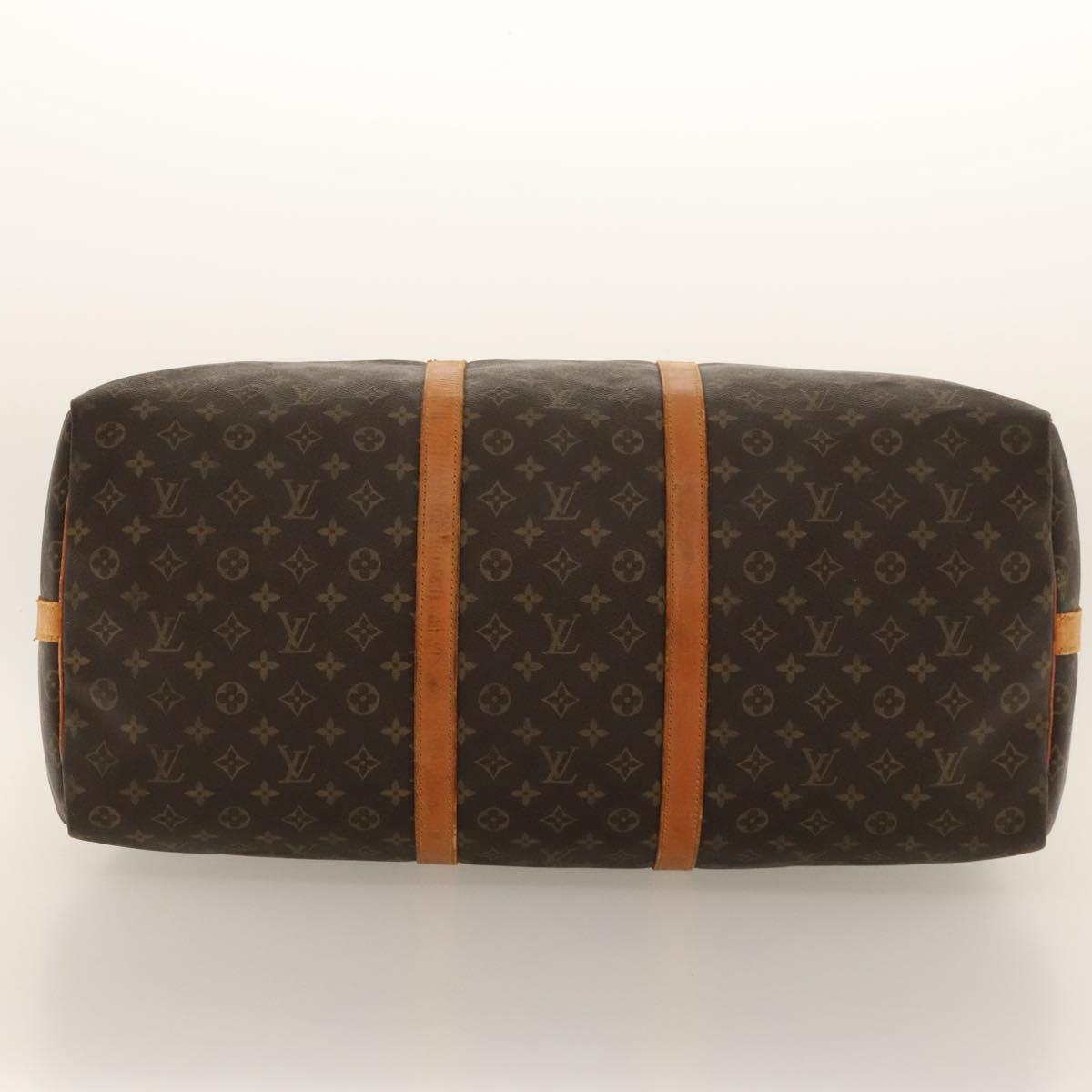 LOUIS VUITTON Monogram Keepall Bandouliere 60 Boston Bag M41412 LV Auth 117971