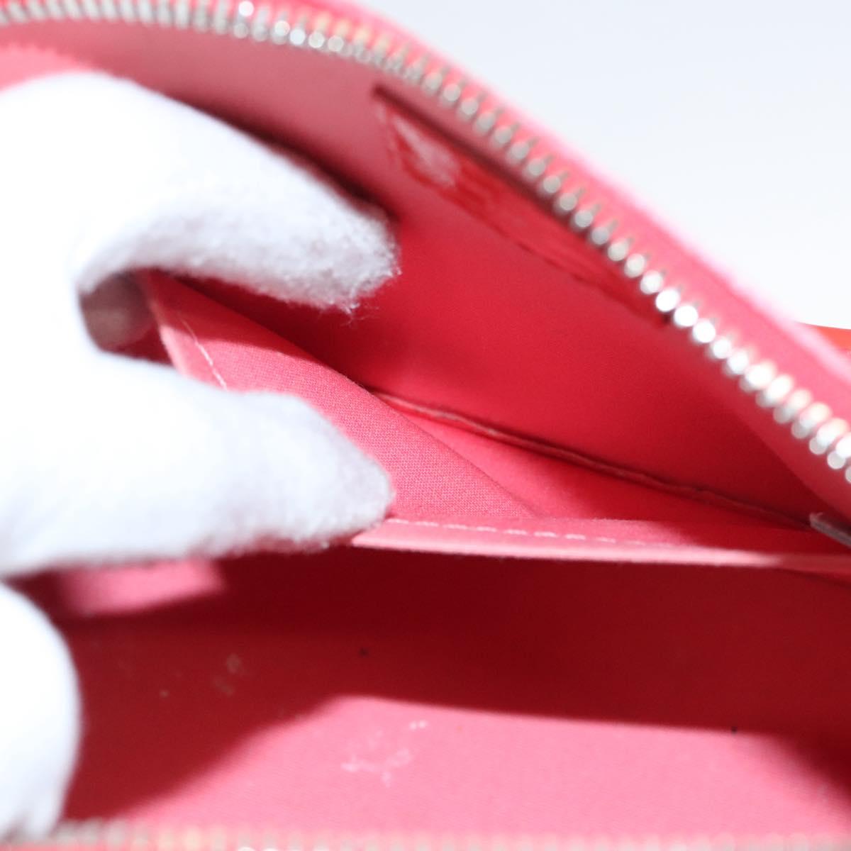 LOUIS VUITTON Vernis Rayure Alma BB Hand Bag 2way Rose rich LV Auth 117988