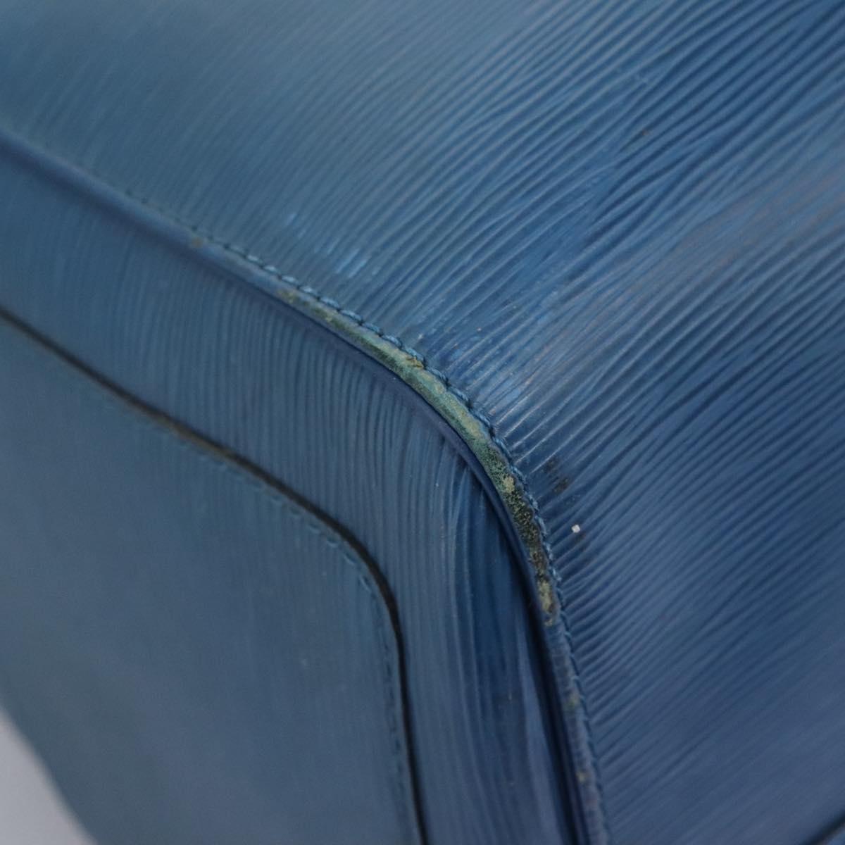 LOUIS VUITTON Epi Keepall 55 Boston Bag Toledo Blue M42955 LV Auth 118023