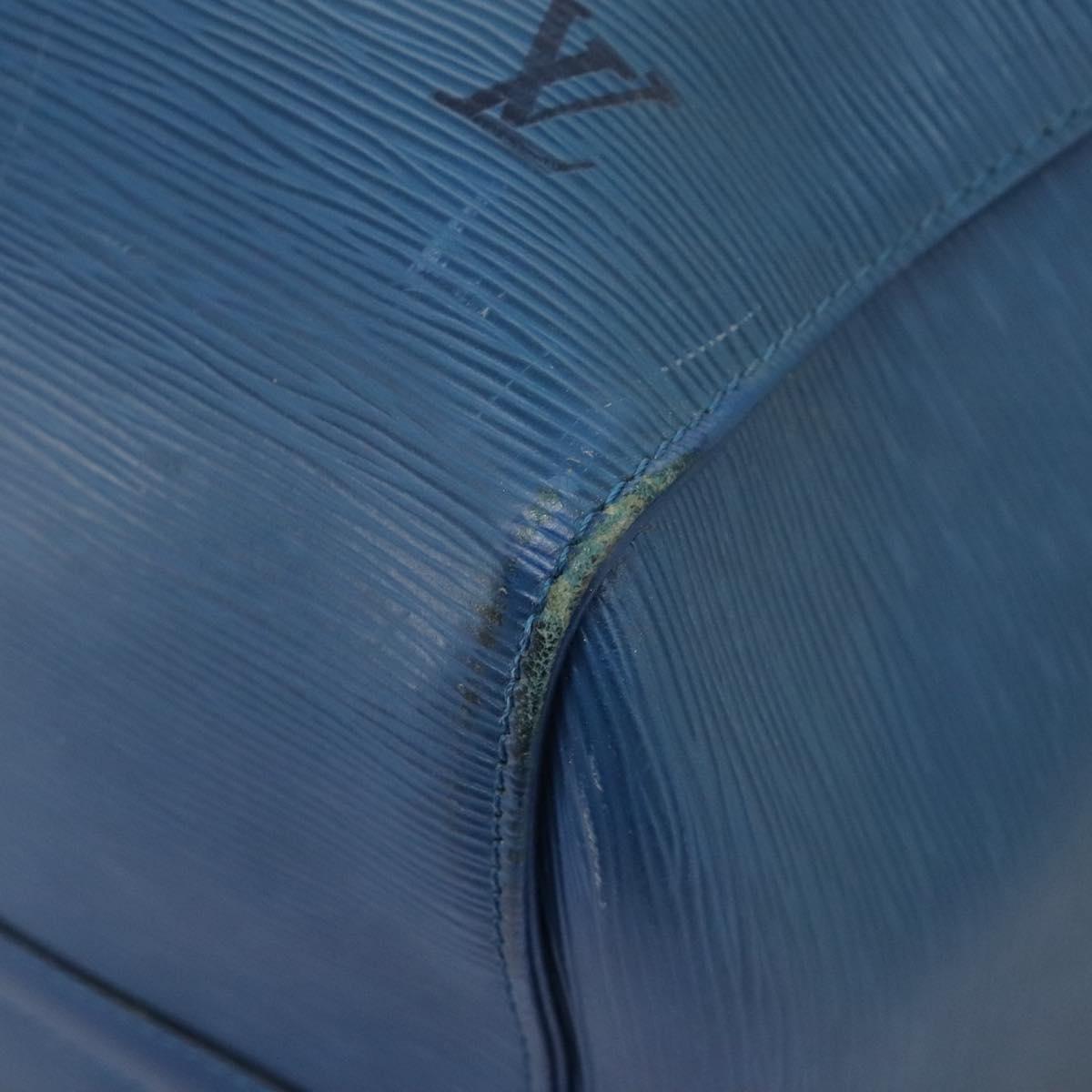 LOUIS VUITTON Epi Keepall 55 Boston Bag Toledo Blue M42955 LV Auth 118023