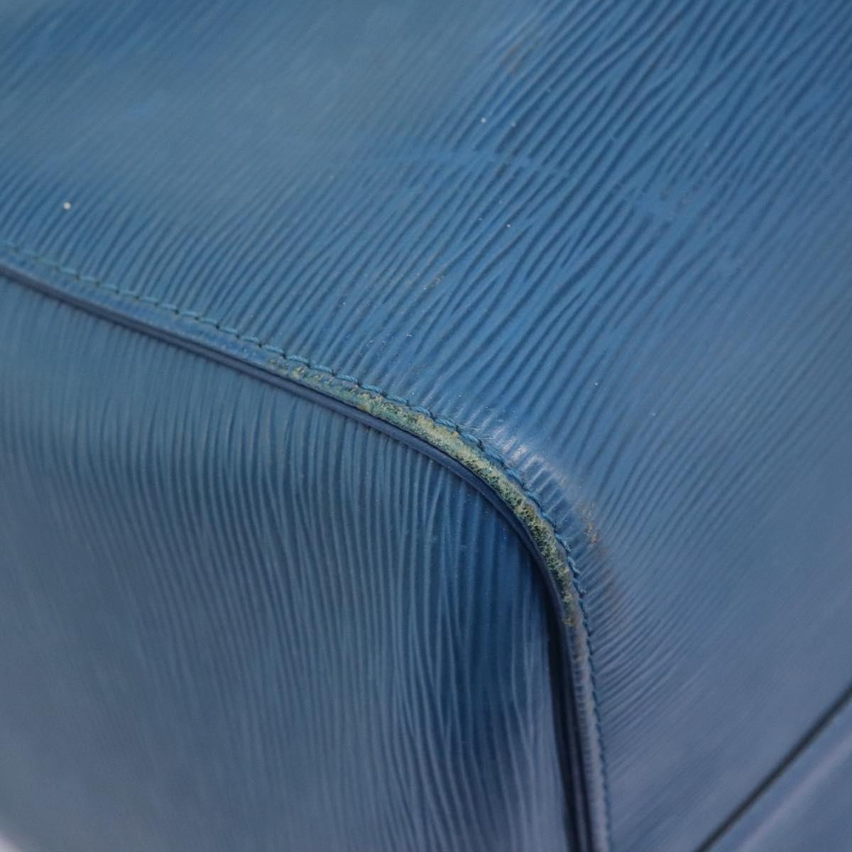 LOUIS VUITTON Epi Keepall 55 Boston Bag Toledo Blue M42955 LV Auth 118023