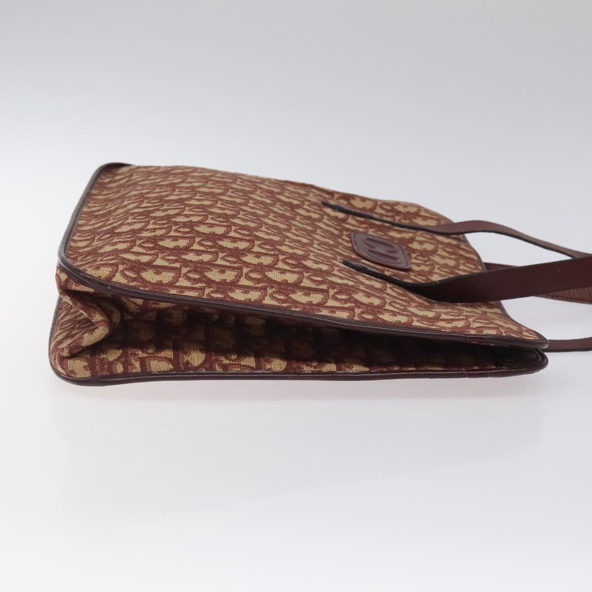 Christian Dior Trotter Canvas Hand Bag Red Auth 118028