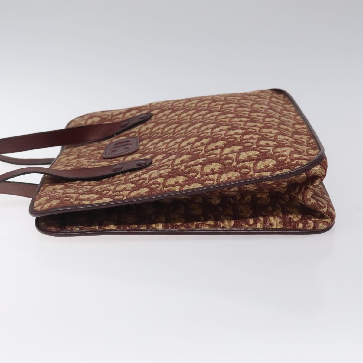 Christian Dior Trotter Canvas Hand Bag Red Auth 118028