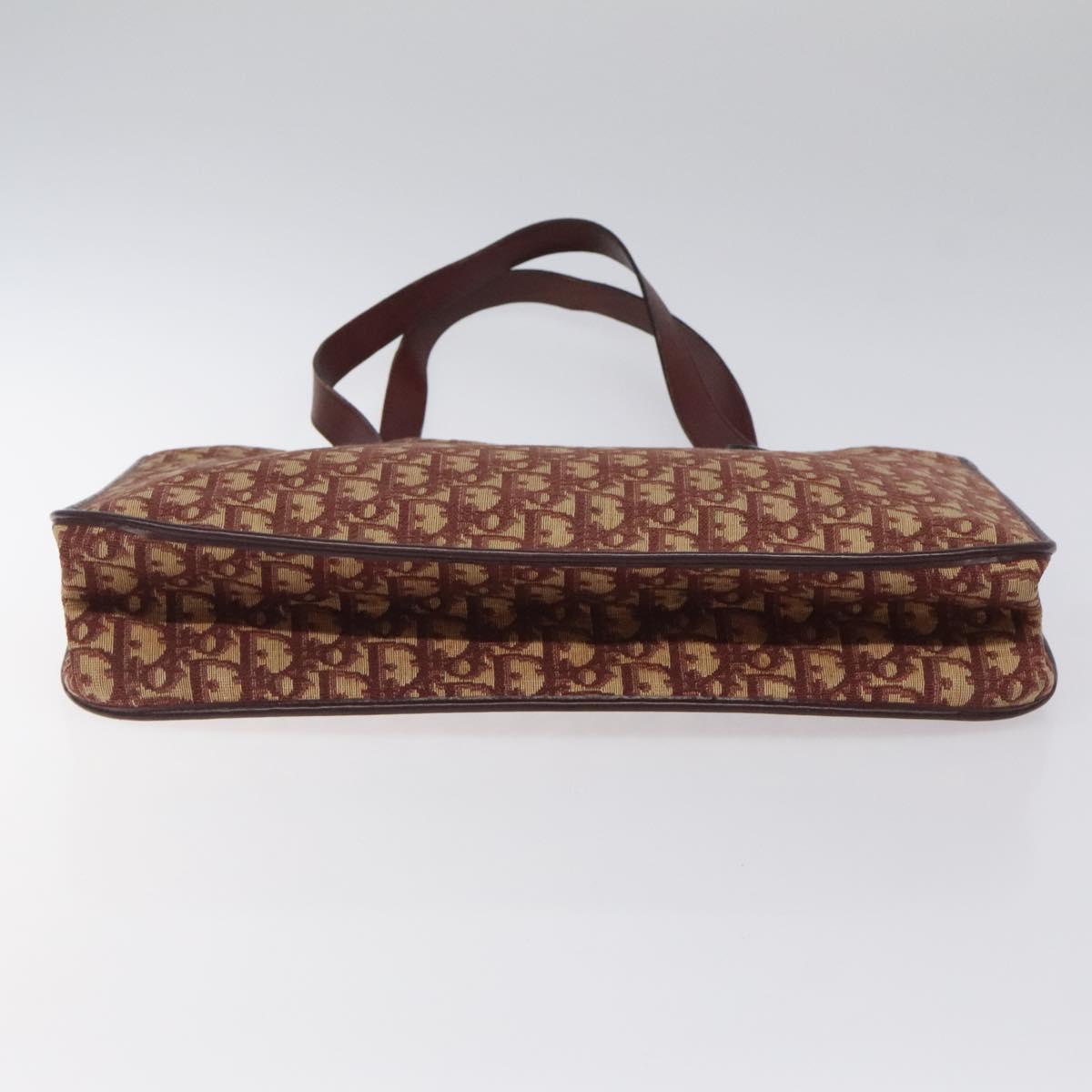 Christian Dior Trotter Canvas Hand Bag Red Auth 118028