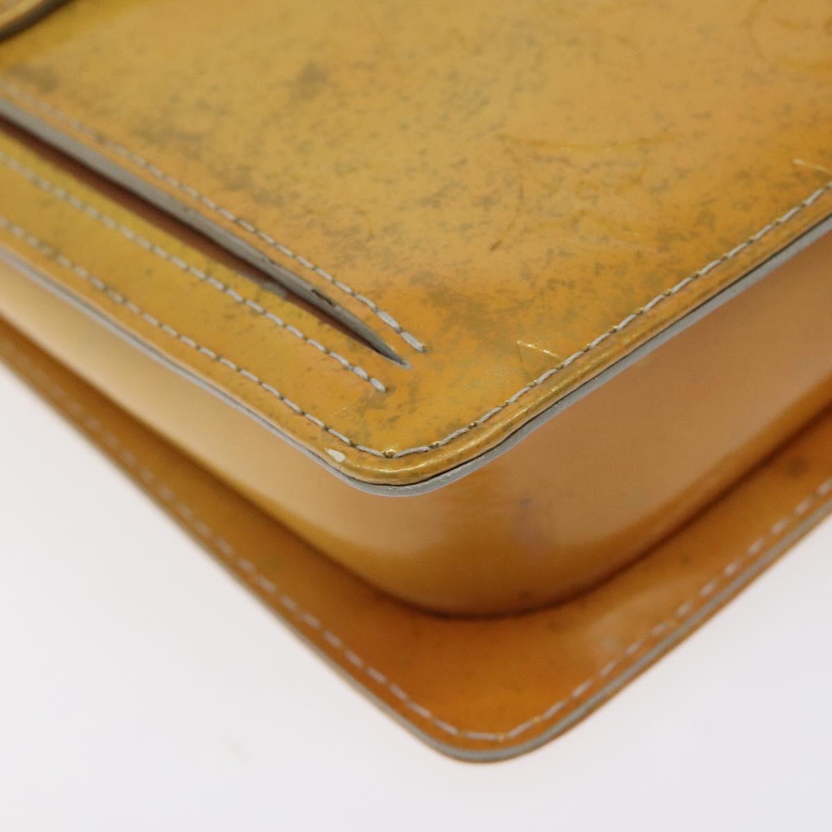 LOUIS VUITTON Monogram Vernis Motto Accessory Pouch Gris M91030 LV Auth 118033