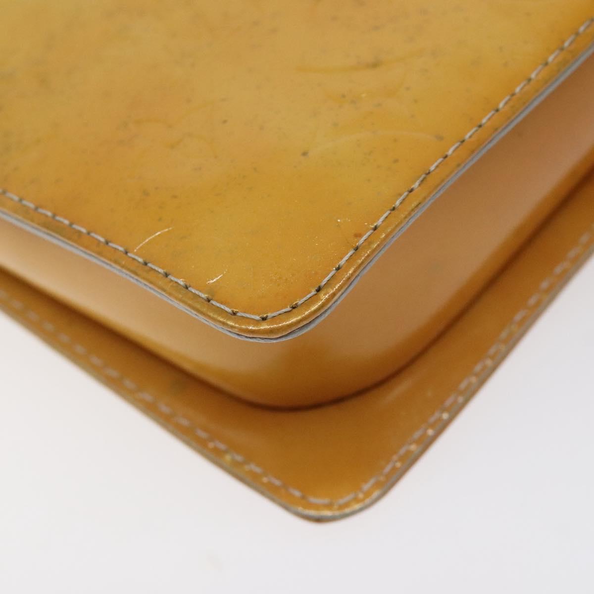 LOUIS VUITTON Monogram Vernis Motto Accessory Pouch Gris M91030 LV Auth 118033