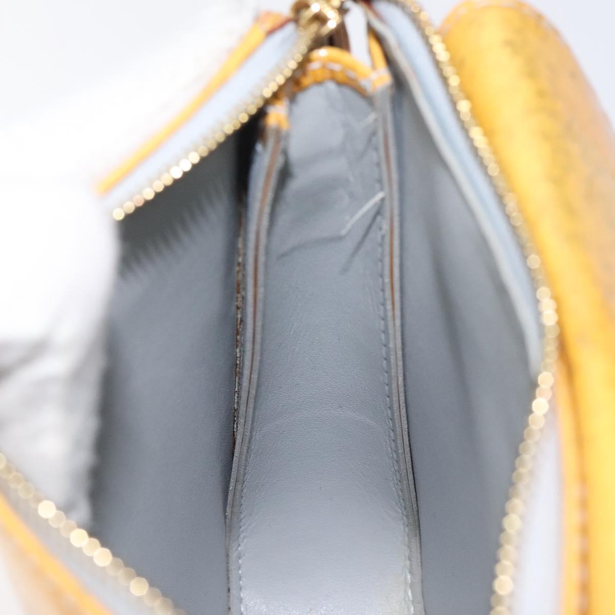 LOUIS VUITTON Monogram Vernis Motto Accessory Pouch Gris M91030 LV Auth 118033