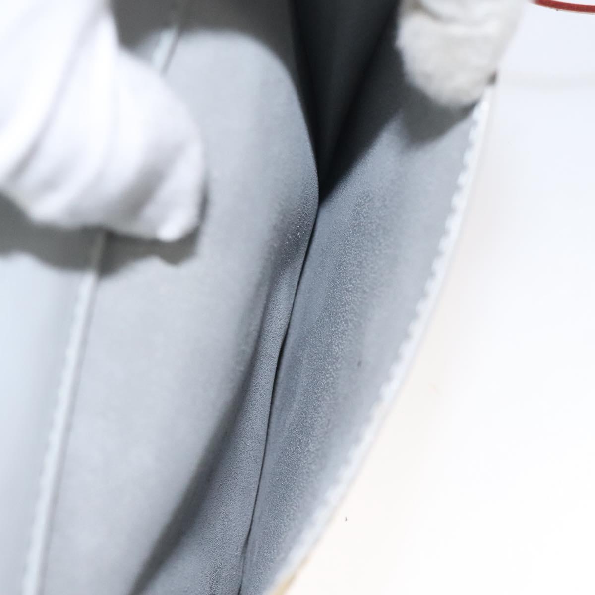 LOUIS VUITTON Monogram Vernis Motto Accessory Pouch Gris M91030 LV Auth 118033