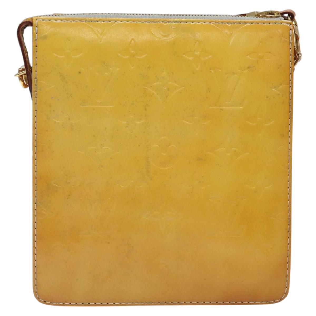 LOUIS VUITTON Monogram Vernis Motto Accessory Pouch Gris M91030 LV Auth 118033