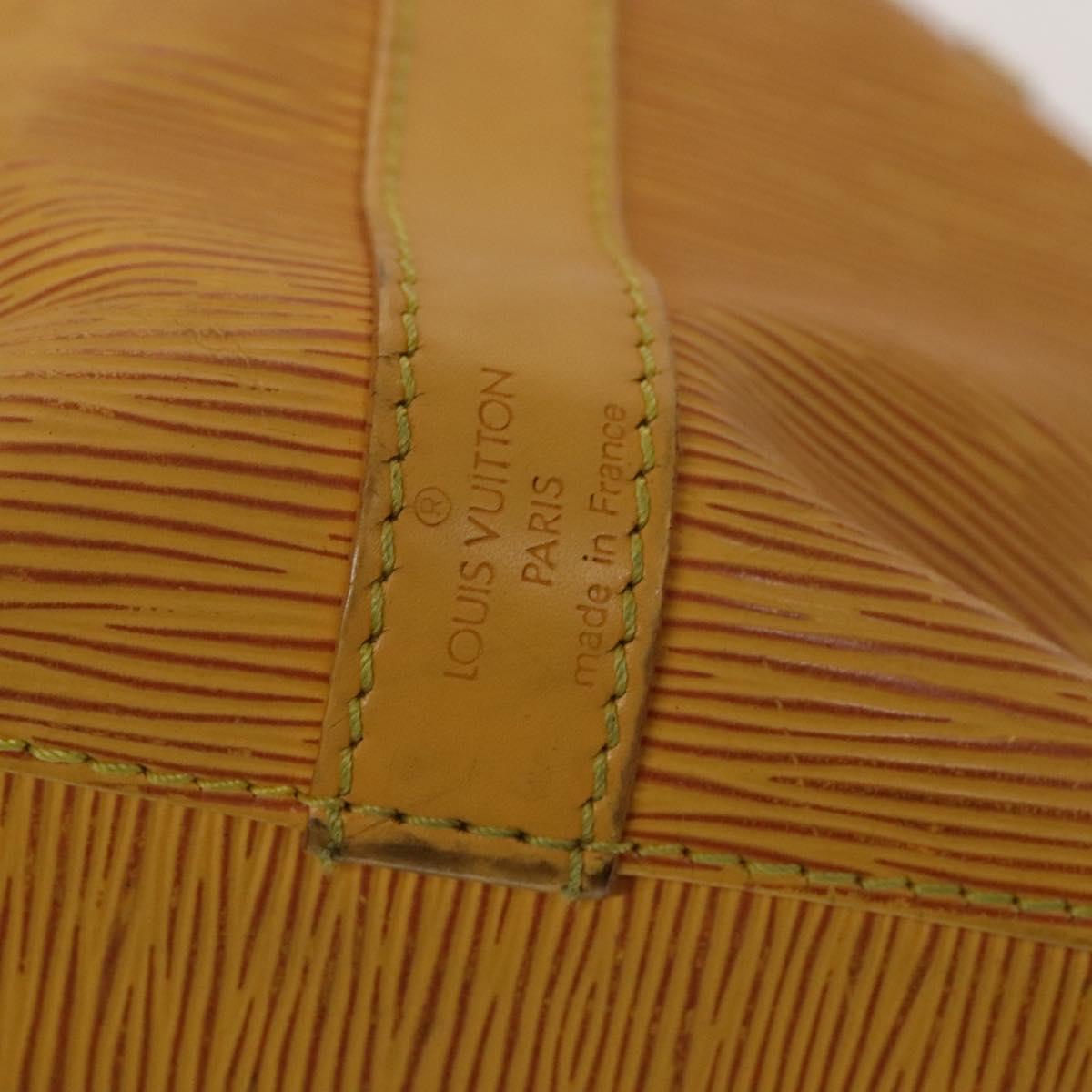 LOUIS VUITTON Epi Petit Noe Shoulder Bag Yellow M44109 LV Auth 118036