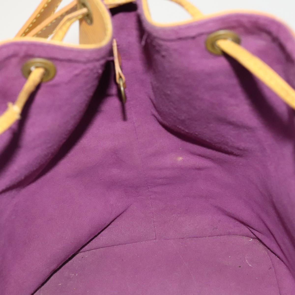 LOUIS VUITTON Epi Petit Noe Shoulder Bag Yellow M44109 LV Auth 118036