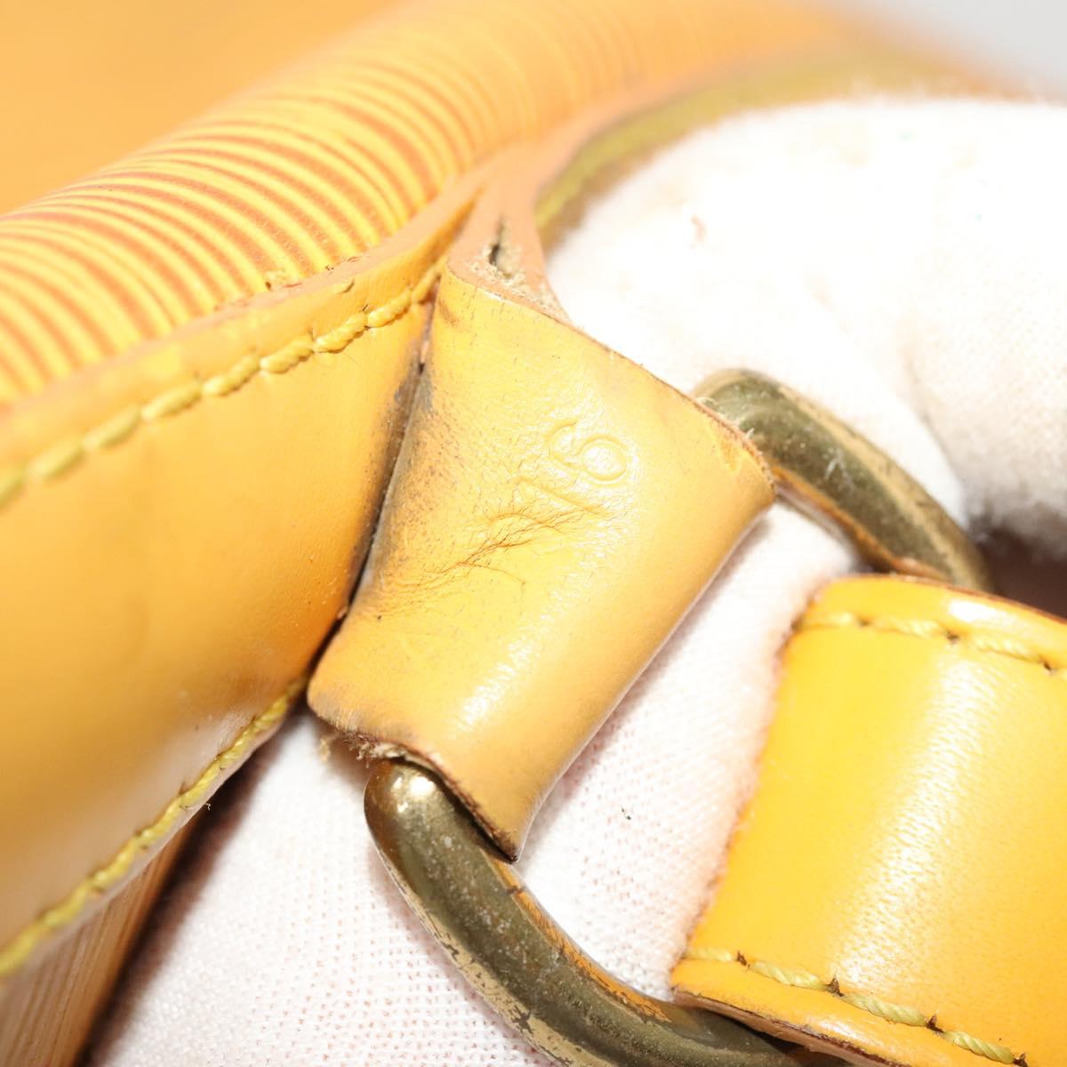 LOUIS VUITTON Epi Petit Noe Shoulder Bag Yellow M44109 LV Auth 118036