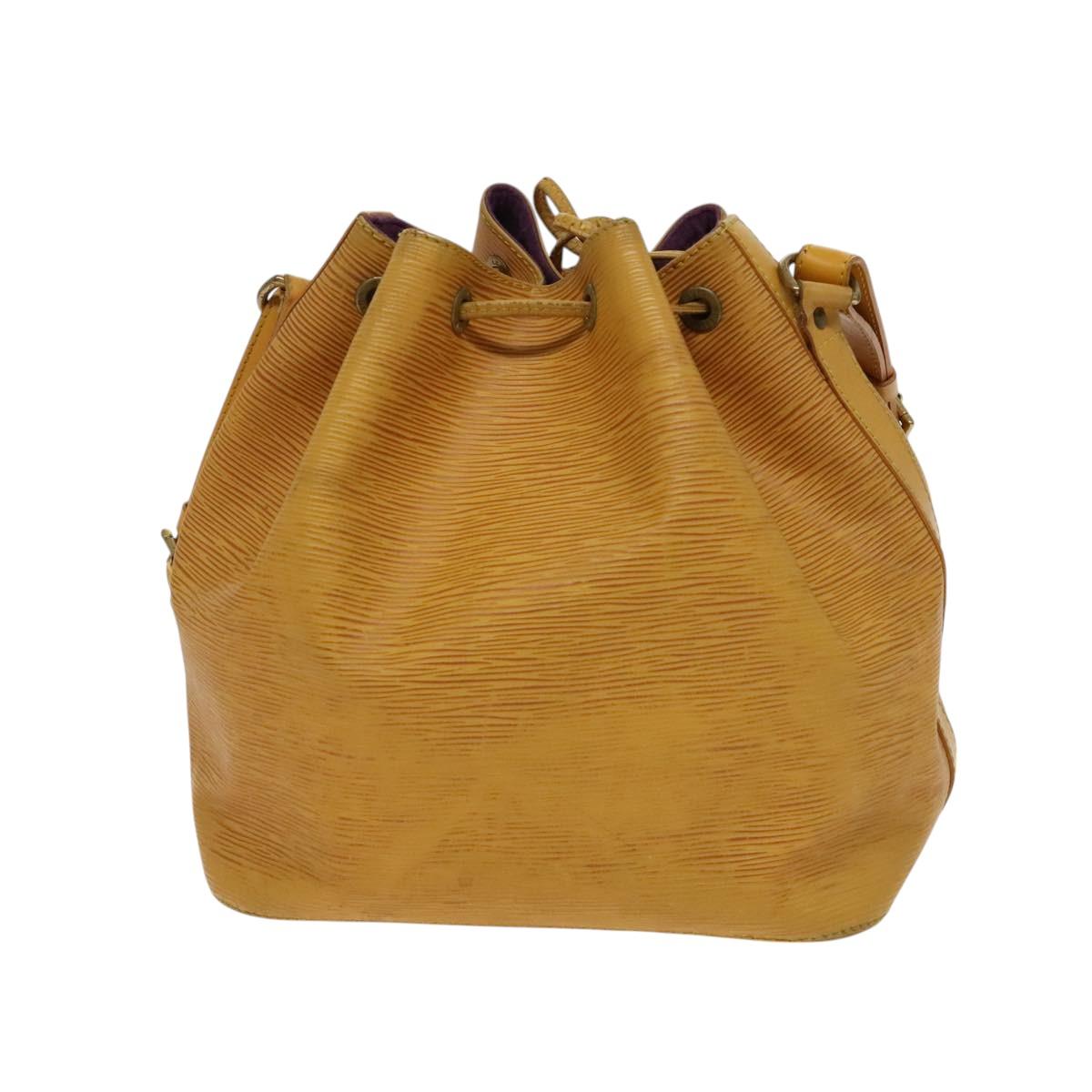 LOUIS VUITTON Epi Petit Noe Shoulder Bag Yellow M44109 LV Auth 118036