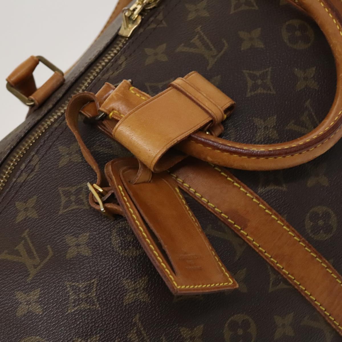 LOUIS VUITTON Monogram Keepall 55 Boston Bag M41424 LV Auth 118039
