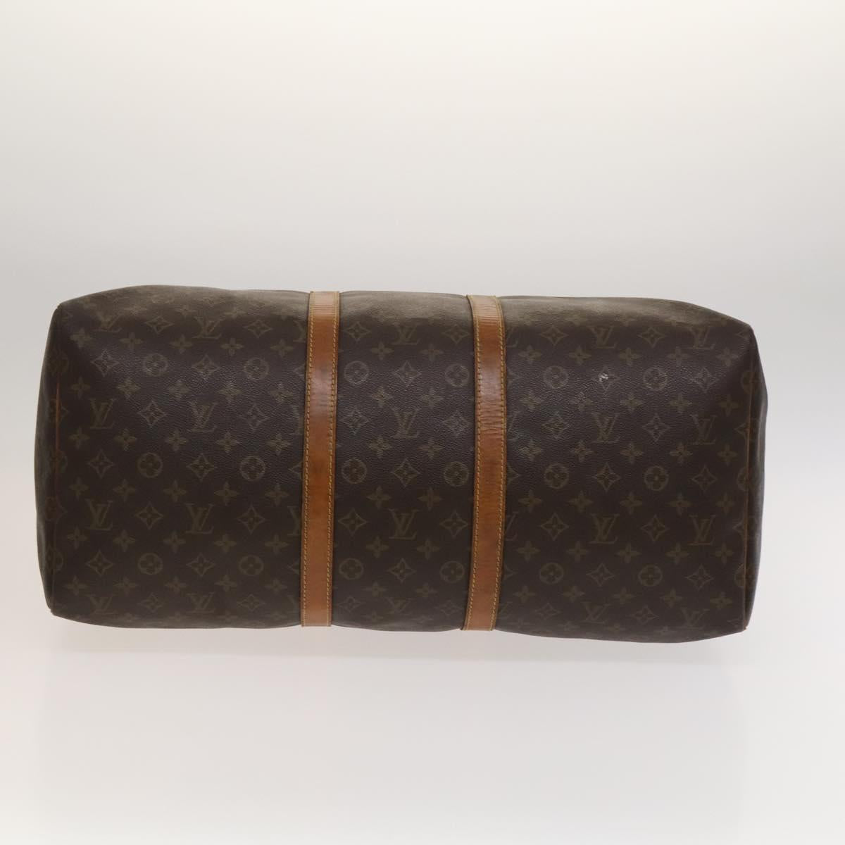 LOUIS VUITTON Monogram Keepall 55 Boston Bag M41424 LV Auth 118039