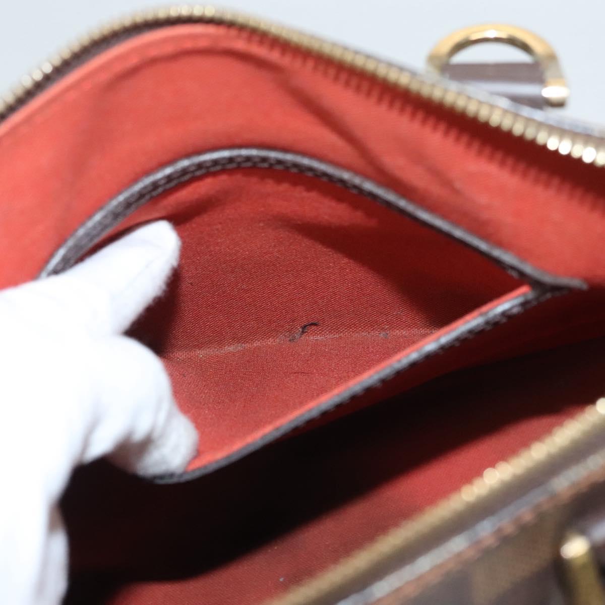 LOUIS VUITTON Damier Ebene Alma Hand Bag N51131 LV Auth 118055