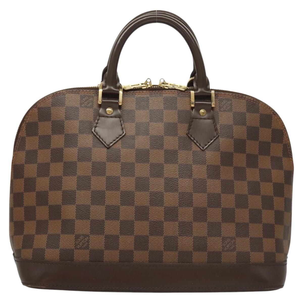 LOUIS VUITTON Damier Ebene Alma Hand Bag N51131 LV Auth 118055