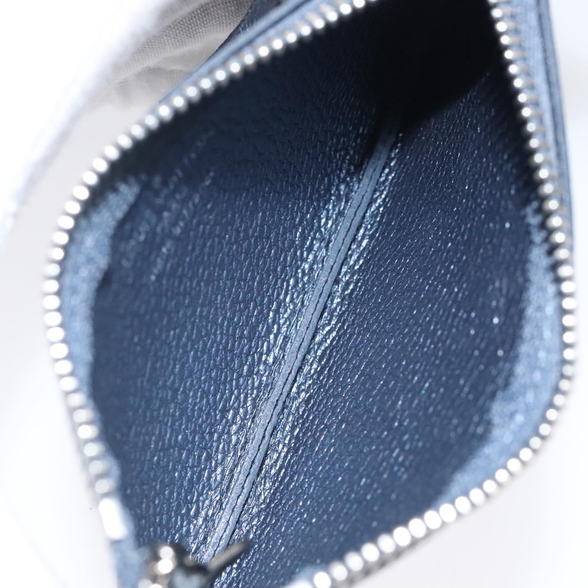 LOUIS VUITTON Monogram Empreinte Pochette Cles Celest M80900 LV Auth 118067