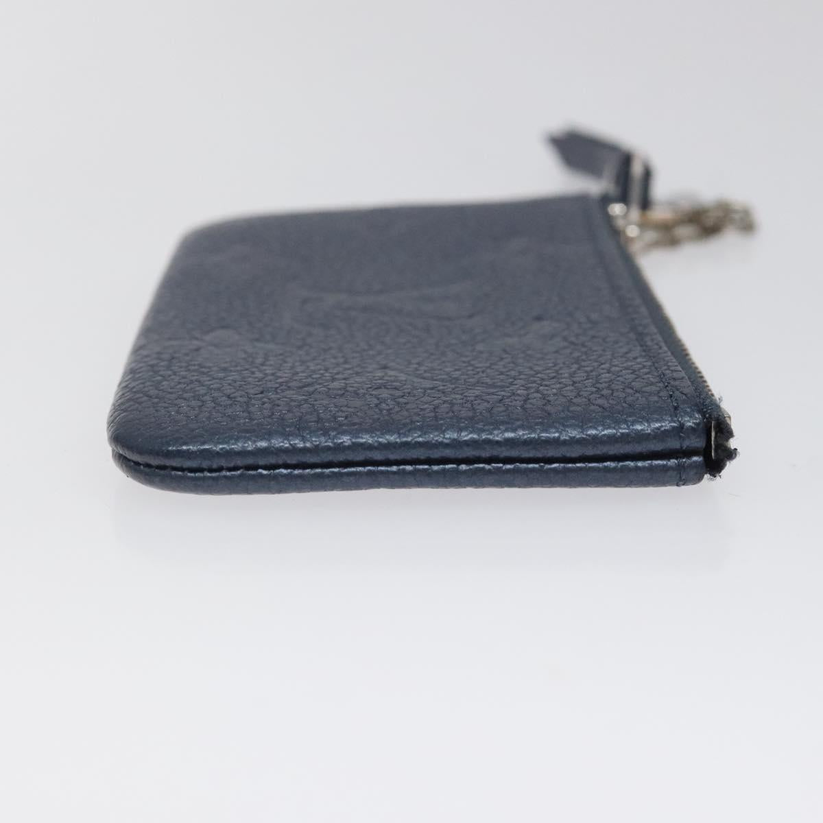 LOUIS VUITTON Monogram Empreinte Pochette Cles Celest M80900 LV Auth 118067