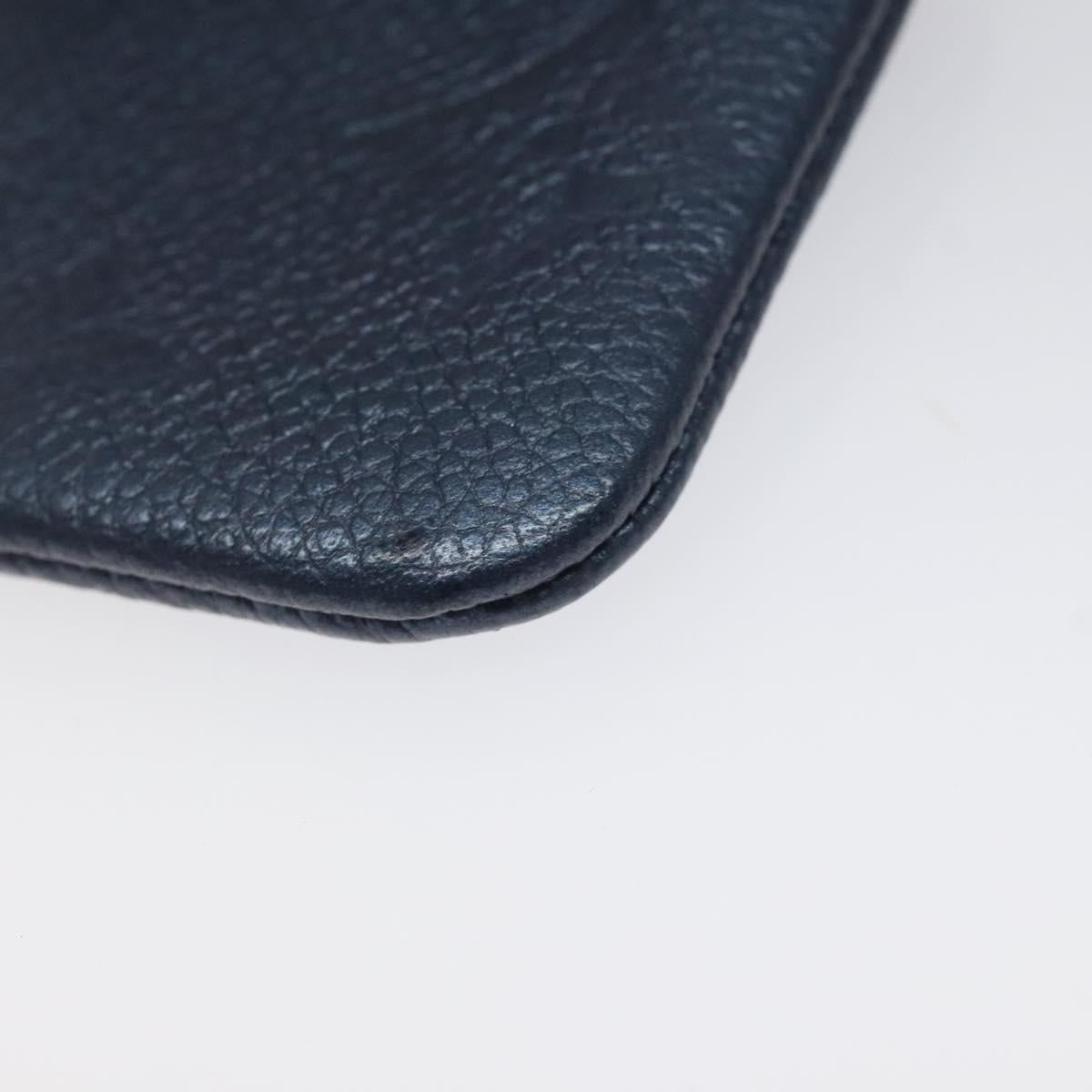 LOUIS VUITTON Monogram Empreinte Pochette Cles Celest M80900 LV Auth 118067