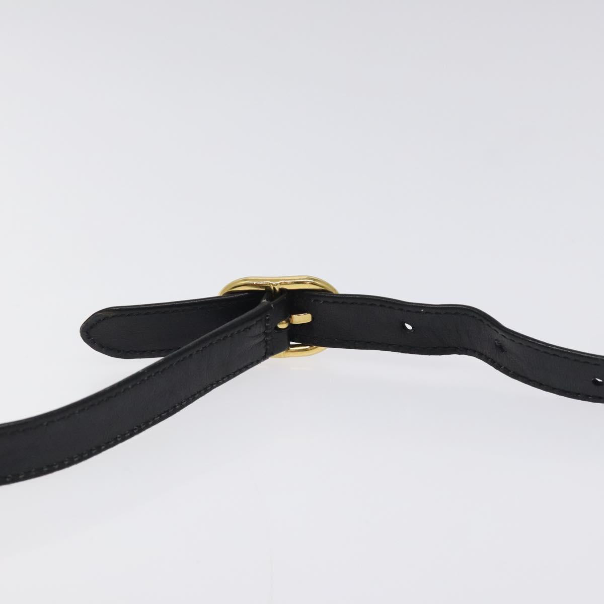 GUCCI Web Sherry Line Shoulder Bag Suede Black Gold Red Auth 118069