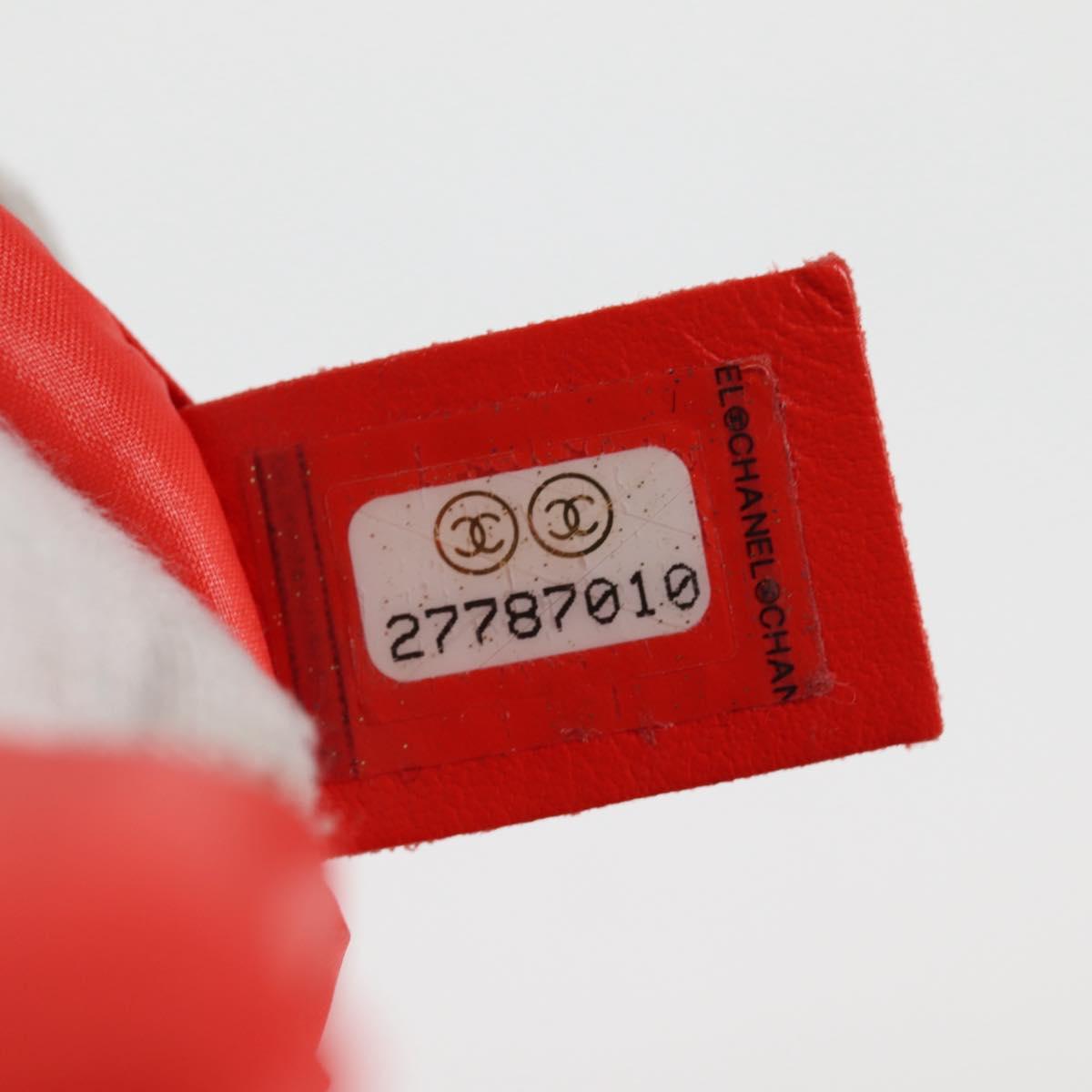 CHANEL Chain Backpack Nylon Pink Silver CC Auth 118138AM