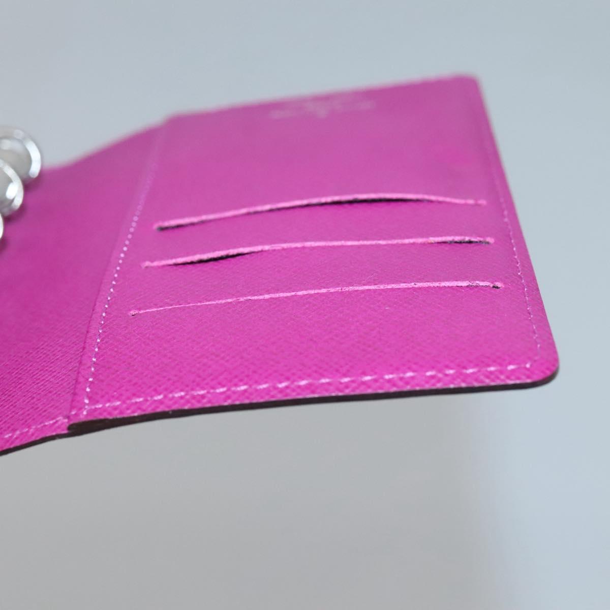 LOUIS VUITTON Epi Agenda PM Day Planner Cover Cassis F2096K LV Auth 118144