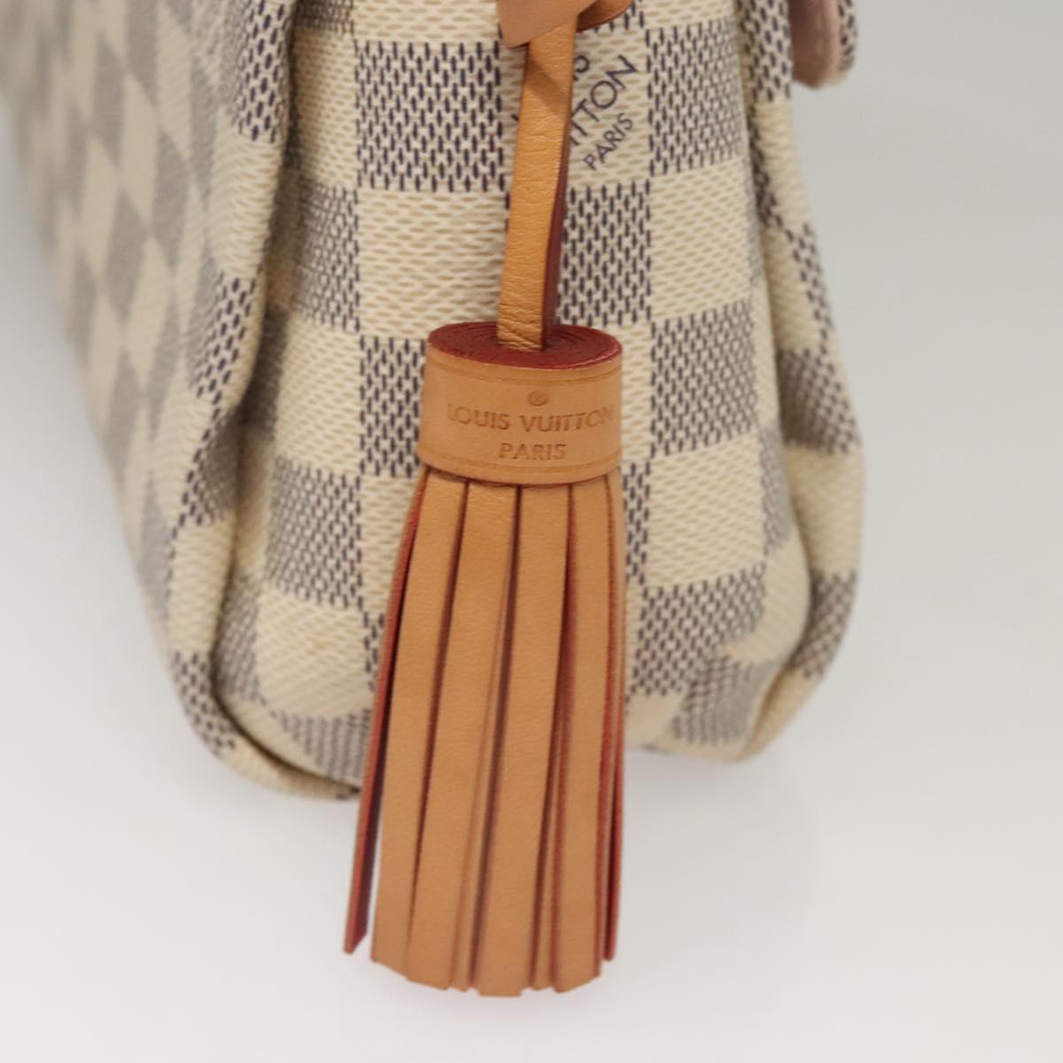 LOUIS VUITTON Damier Azur Croisette Hand Bag 2way N41581 LV Auth 118150