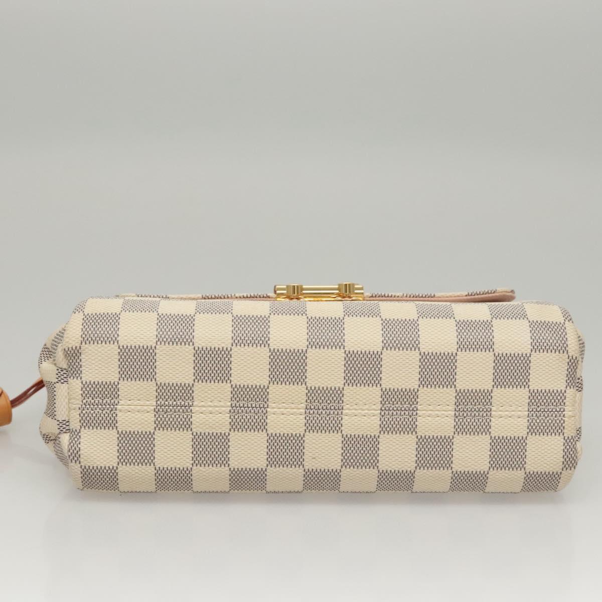 LOUIS VUITTON Damier Azur Croisette Hand Bag 2way N41581 LV Auth 118150