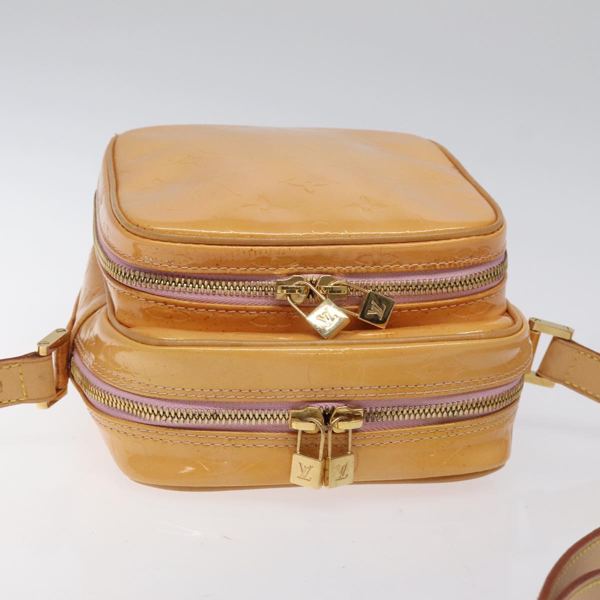 LOUIS VUITTON Monogram Vernis Wooster Bag Marshmallow Pink M91037 Auth 118154