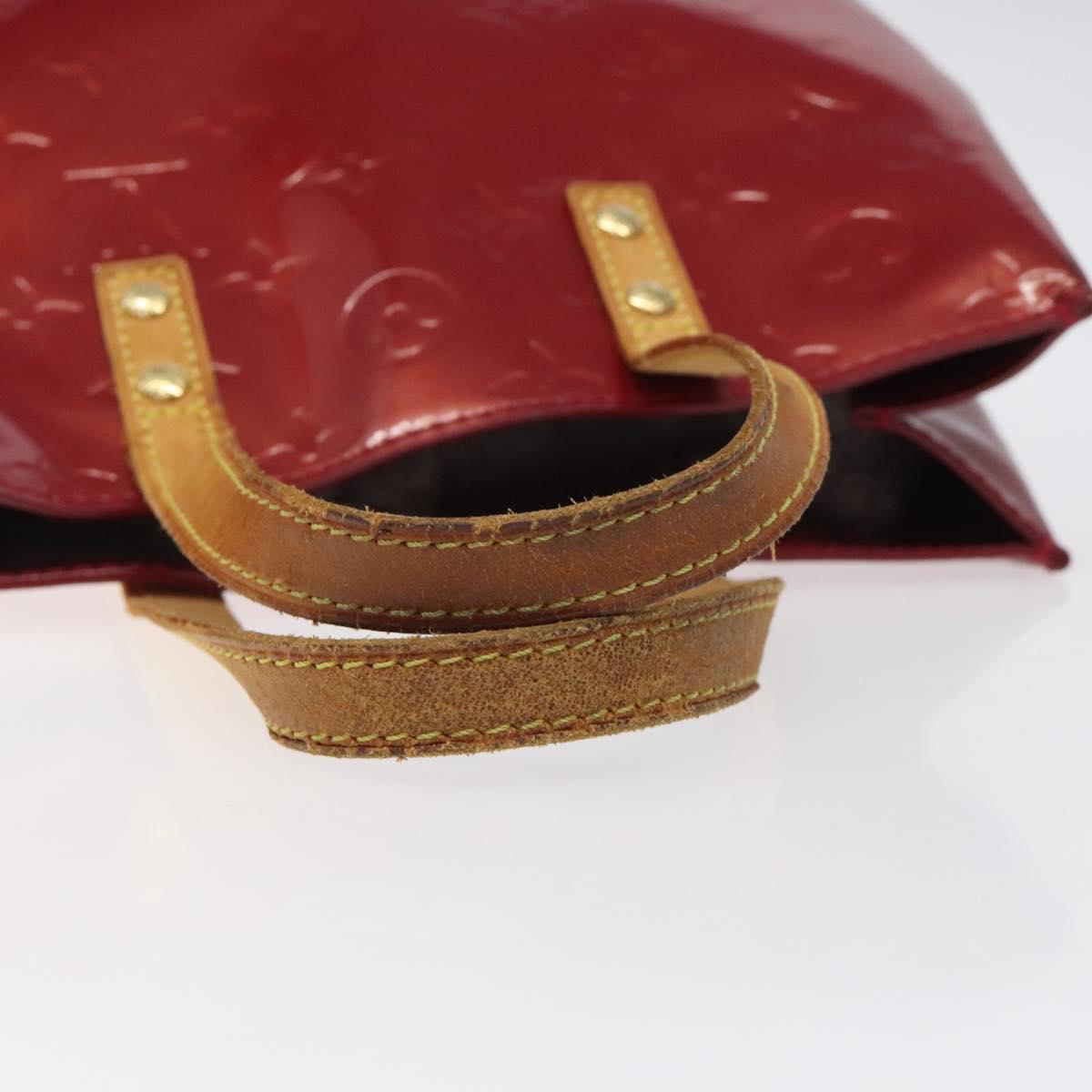 LOUIS VUITTON Monogram Vernis Reade PM Hand Bag Pomme D'amour M91990 Auth 118174