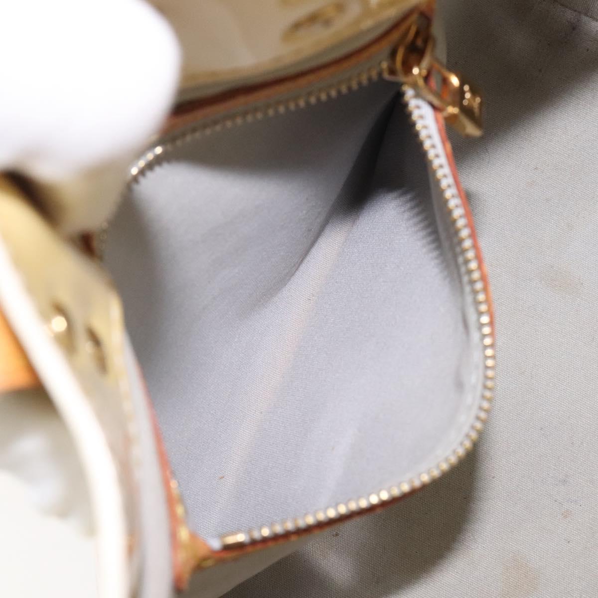 LOUIS VUITTON Monogram Vernis Reade PM Hand Bag Perle M91336 LV Auth 118175