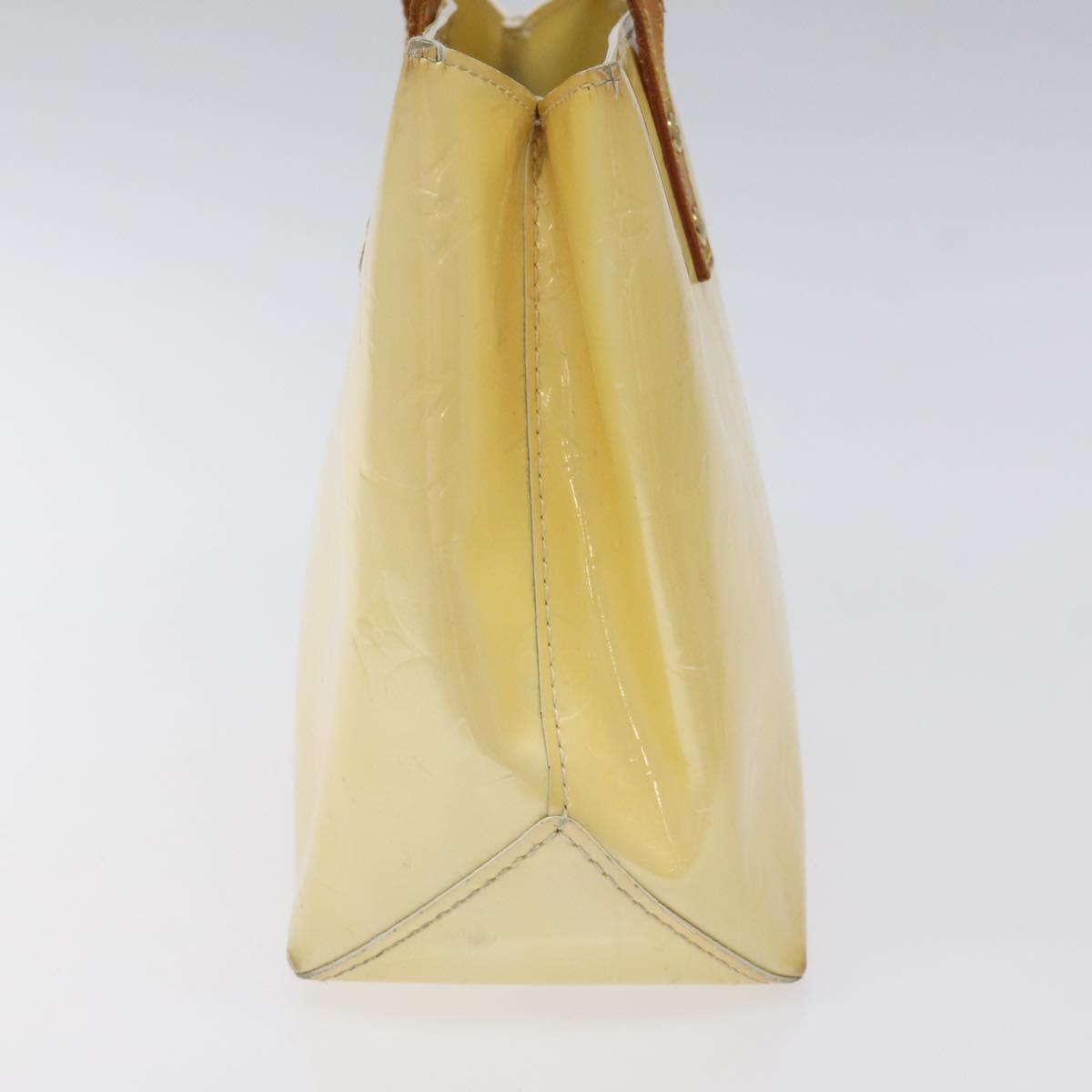 LOUIS VUITTON Monogram Vernis Reade PM Hand Bag Perle M91336 LV Auth 118175