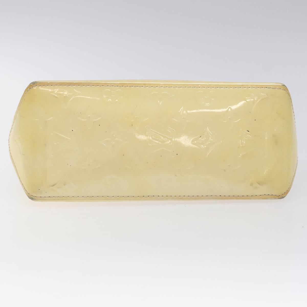 LOUIS VUITTON Monogram Vernis Reade PM Hand Bag Perle M91336 LV Auth 118175