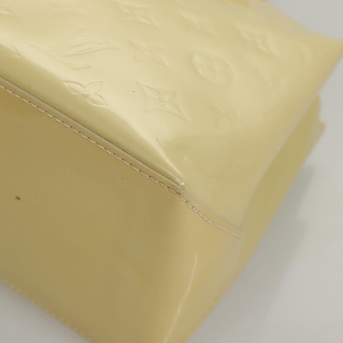 LOUIS VUITTON Monogram Vernis Wilshire PM Hand Bag Broncorail M91452 Auth 118183