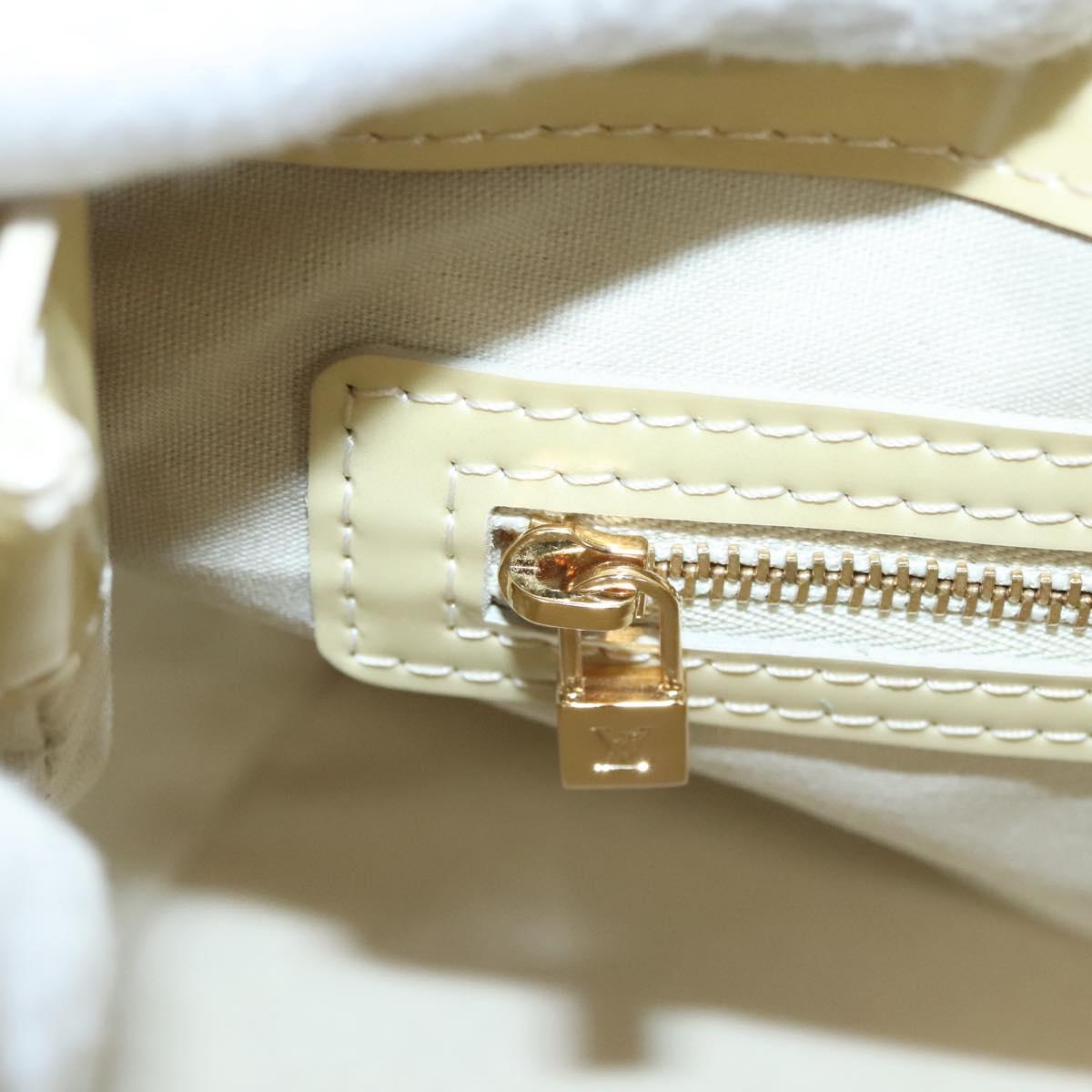 LOUIS VUITTON Monogram Vernis Wilshire PM Hand Bag Broncorail M91452 Auth 118183