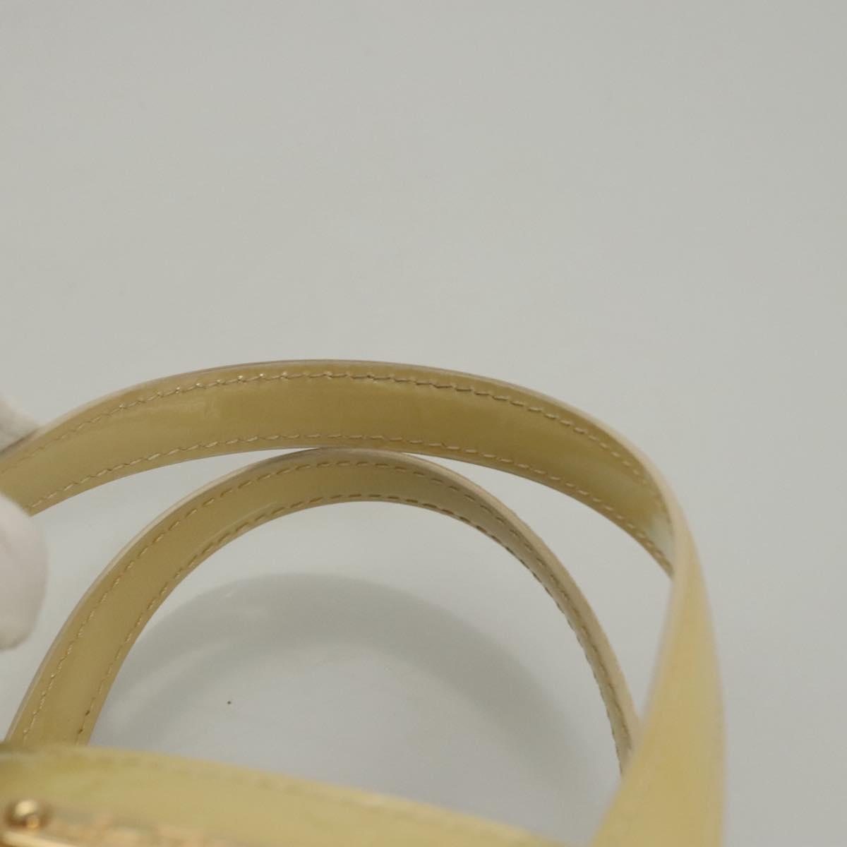 LOUIS VUITTON Monogram Vernis Wilshire PM Hand Bag Broncorail M91452 Auth 118183