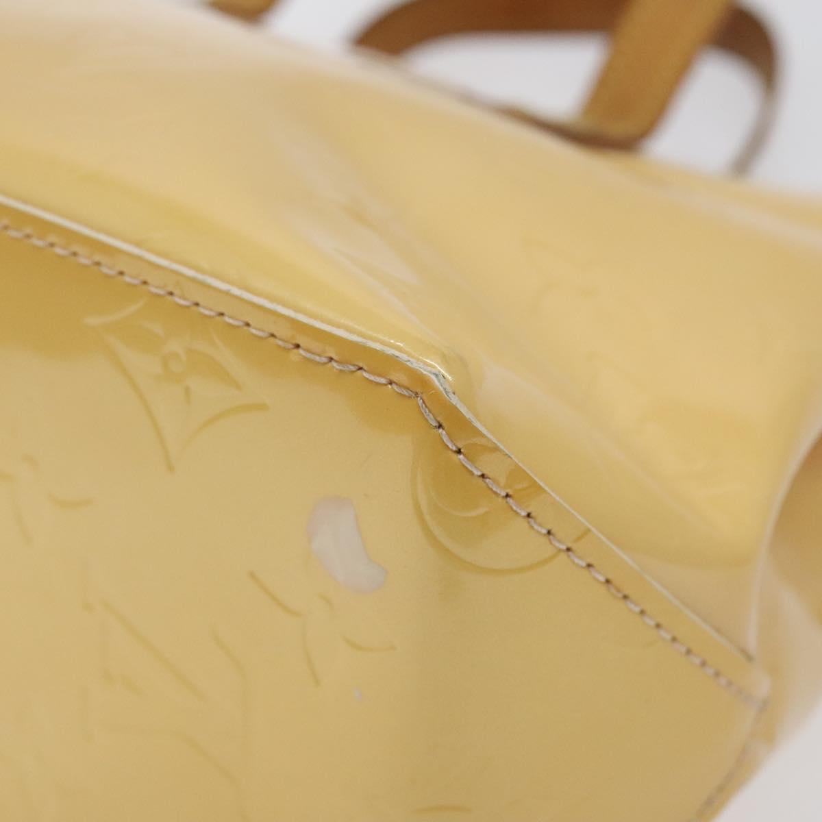 LOUIS VUITTON Monogram Vernis Reade PM Bag Marshmallow Pink M91306 Auth 118186