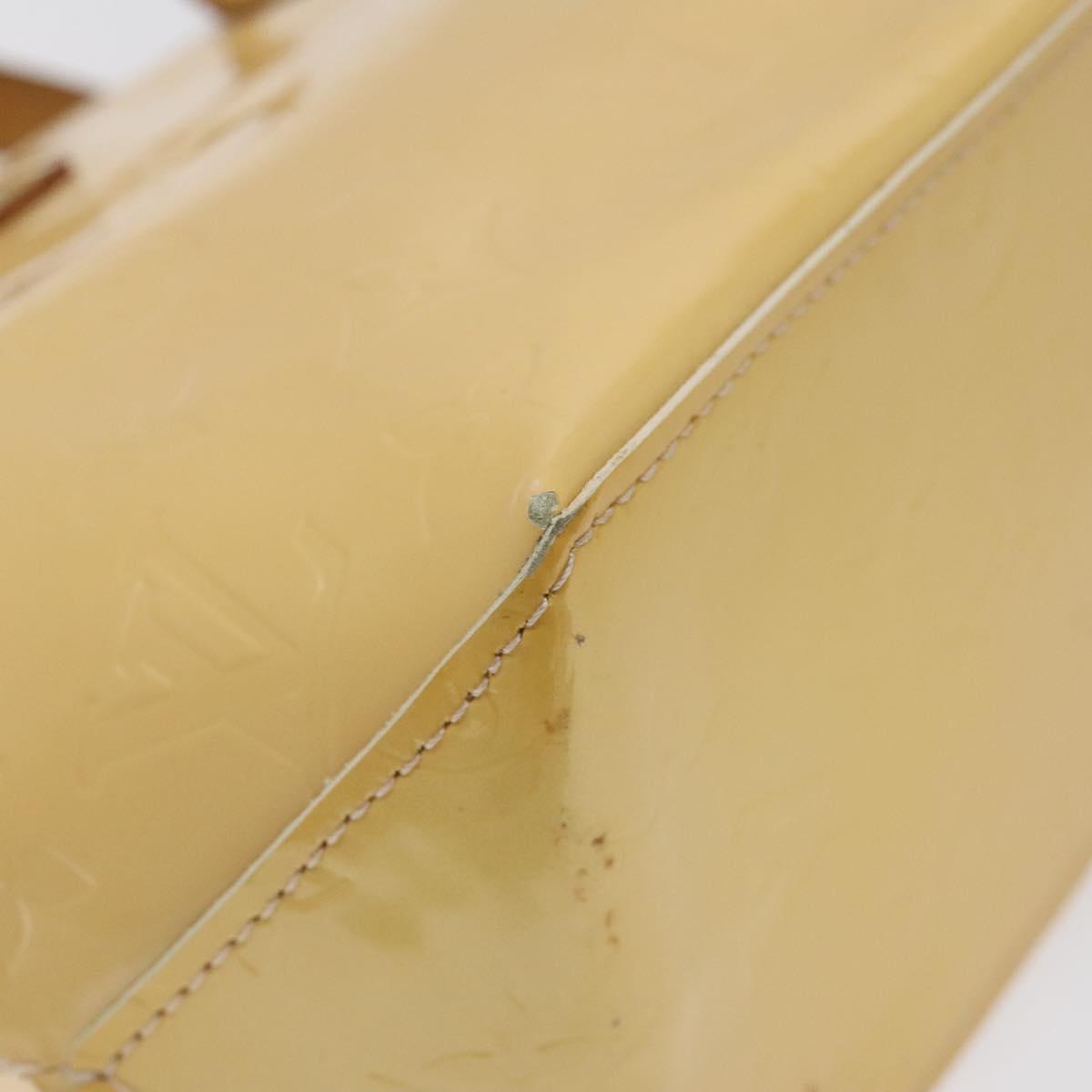 LOUIS VUITTON Monogram Vernis Reade PM Bag Marshmallow Pink M91306 Auth 118186