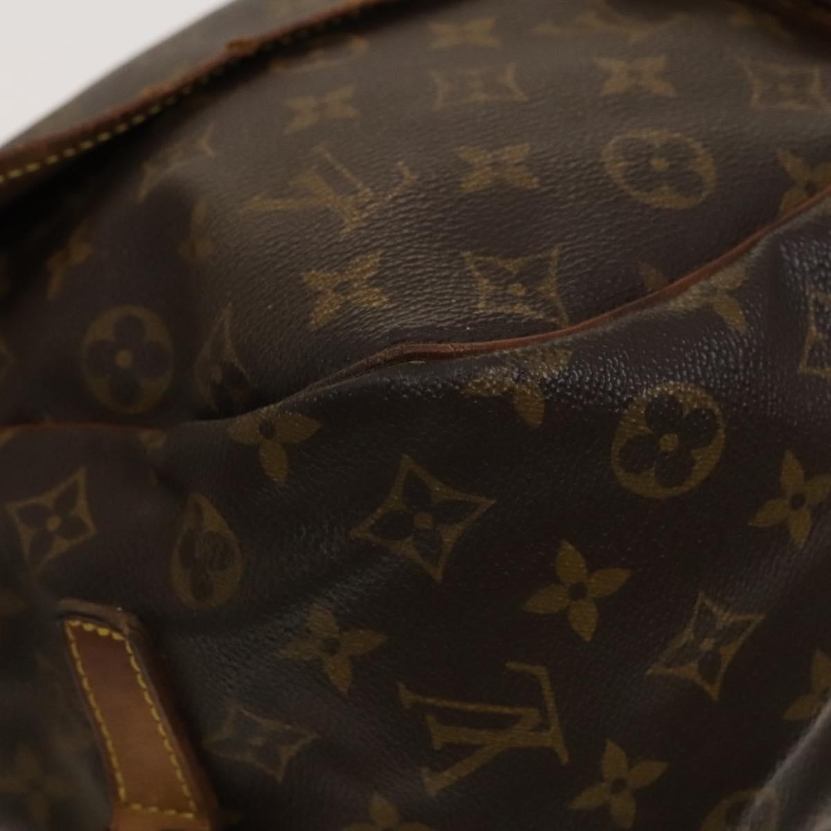 LOUIS VUITTON Monogram Saumur 35 Shoulder Bag M42254 LV Auth 118195