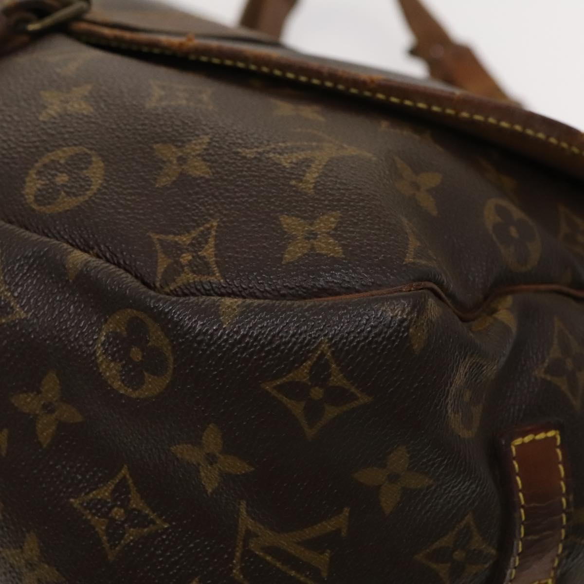LOUIS VUITTON Monogram Saumur 35 Shoulder Bag M42254 LV Auth 118195