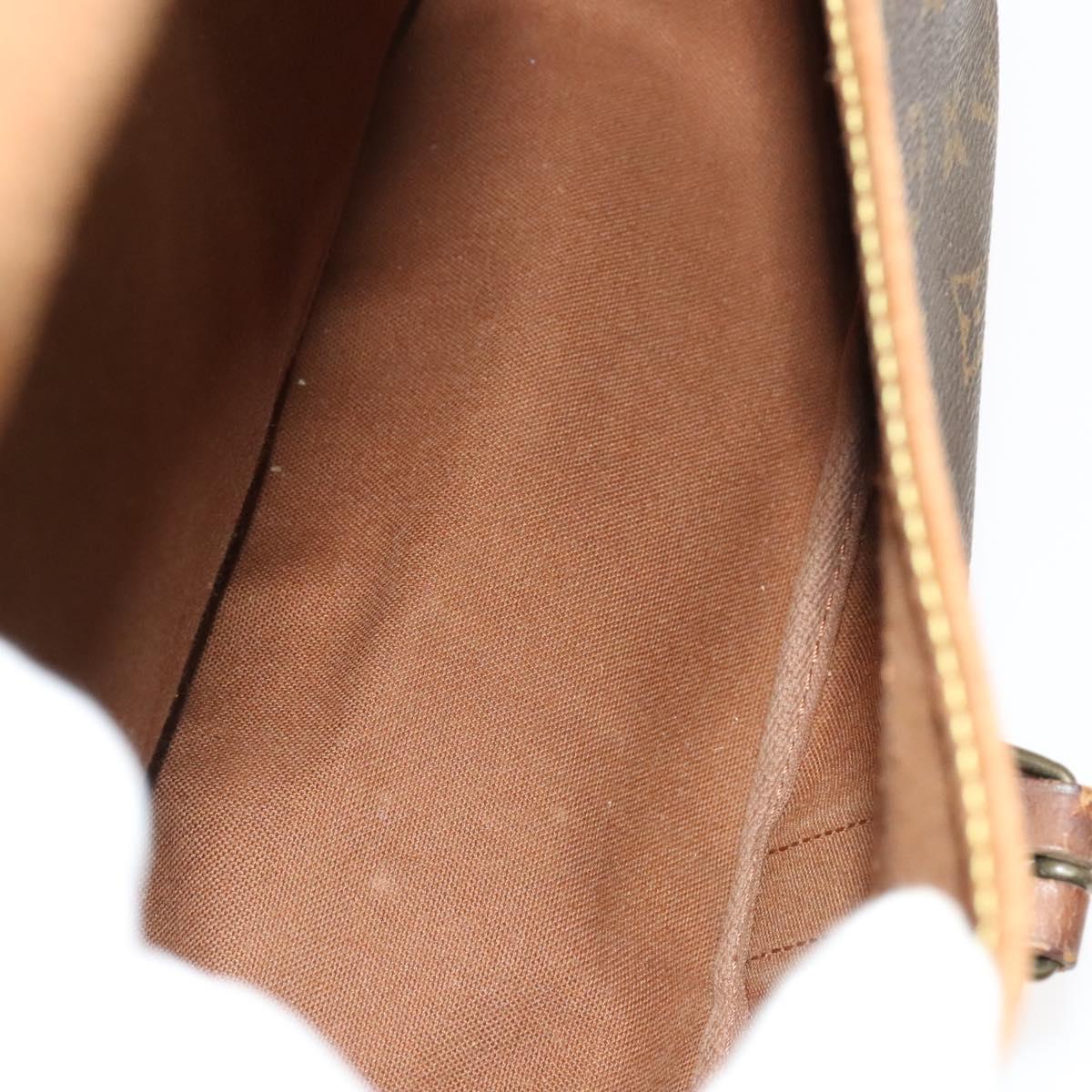 LOUIS VUITTON Monogram Saumur 35 Shoulder Bag M42254 LV Auth 118195