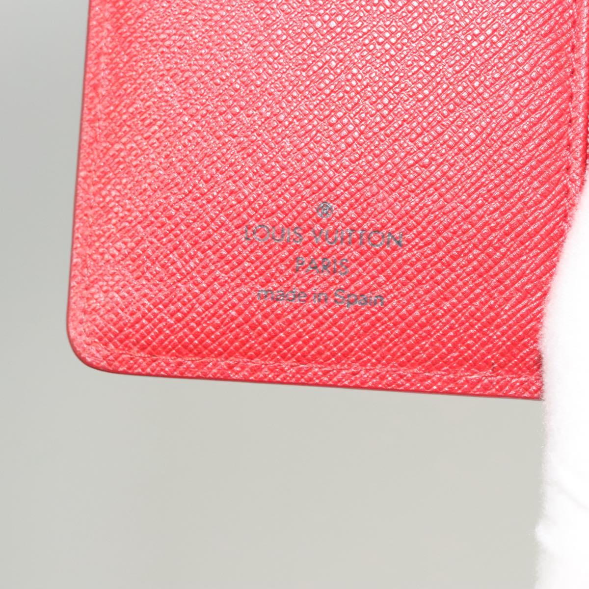 LOUIS VUITTON Epi Agenda PM Day Planner Cover Red R20057 LV Auth 118196