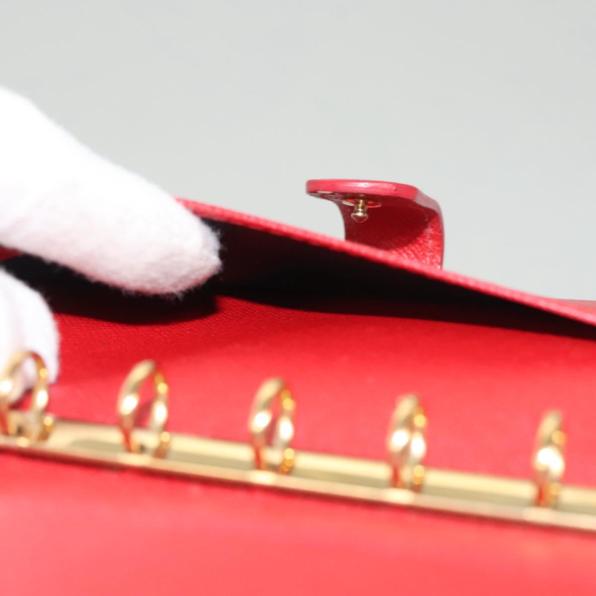 LOUIS VUITTON Epi Agenda PM Day Planner Cover Red R20057 LV Auth 118196