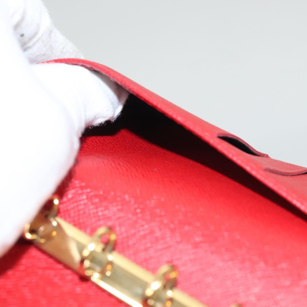 LOUIS VUITTON Epi Agenda PM Day Planner Cover Red R20057 LV Auth 118196